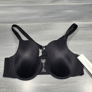 Dominique Talia Bra‎ 42C Underwire Front Closure Racerback Bra 3900 Black